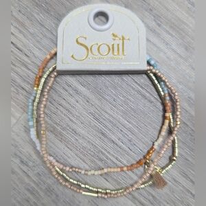 SCOUT Chromacolor Miyuki Bracelet Trio In Desert Multi - New With Tag